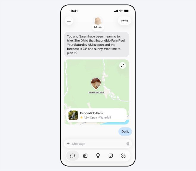 TechDogs-"How Does The Muse Charm AI Device Work?"-"An Image Showing Muse Helping in Weather Forecast"