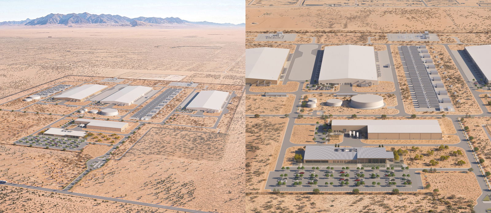 TechDogs-"A Rendering Of Meta's El Paso Data Center (Proposed)"