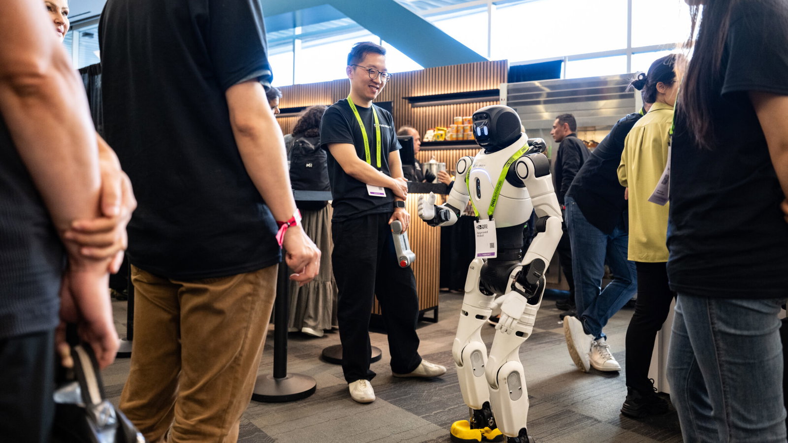 TechDogs-"An Image Of A Humanoid Robot At NVIDIA GTC 2026"