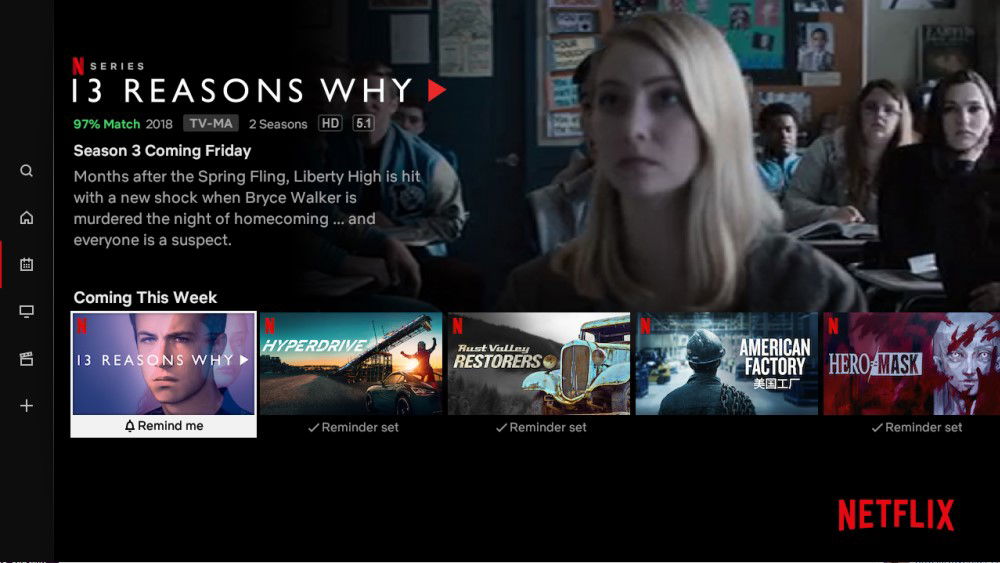 TechDogs-"Netflix"-"Netflix Dashboard Highlighting 13 Reasons Why And Upcoming Releases."