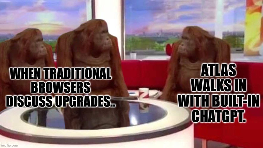 TechDogs-"Privacy And Control Features Of ChatGPT Atlas"-"An Image Showing Meme"