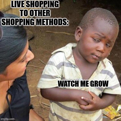 TechDogs-"Traditional Shopping Vs. Live Shopping"-"An Image Showing Meme"
