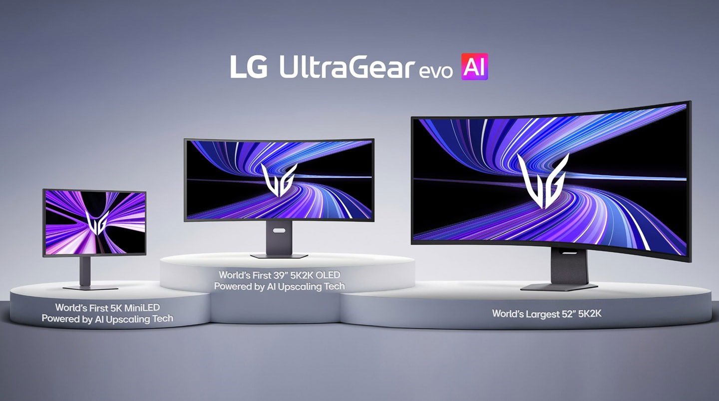 TechDogs-"LG Announces New UltraGear Evo Gaming Monitors With AI Upscaling"-"A Visual Representation Of Latest LG Offerings"