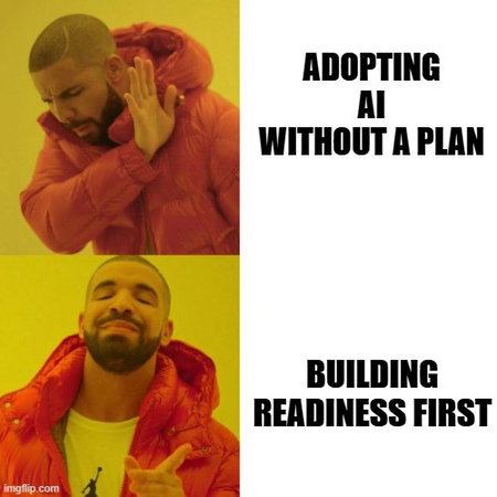 TechDogs-"High Costs And Infrastructure Complexity"-"An Image Showing Meme Related To AI Readiness" TechDogs-"High Costs And Infrastructure Complexity"-"An Image Showing Meme Related To AI Readiness"
