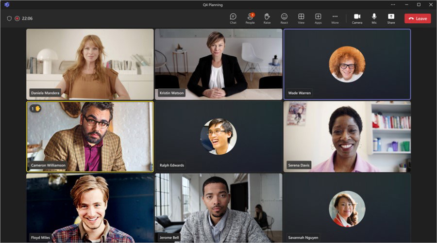 TechDogs-"Microsoft Teams: Best For Integration"-"Screenshot Of Microsoft Teams Meeting Dashboard"
