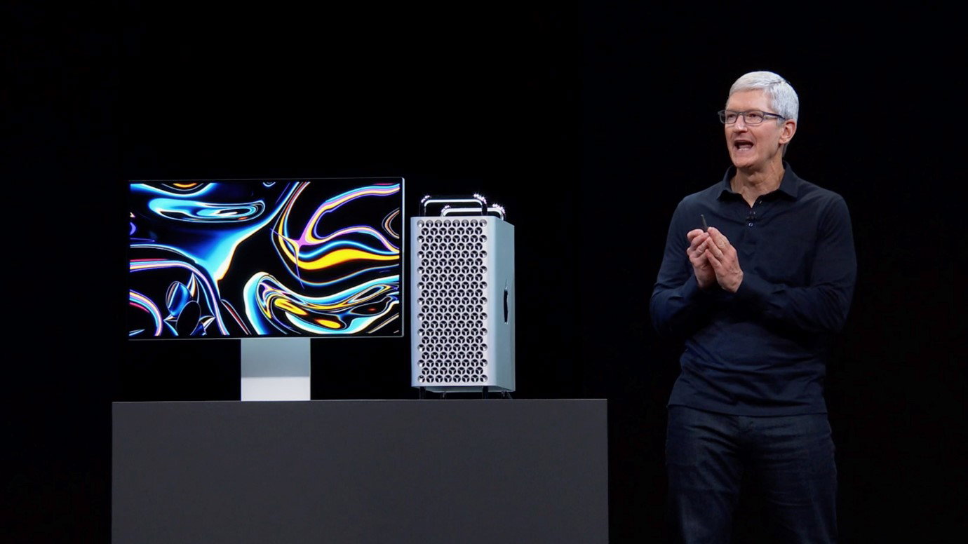 TechDogs-"The Mac Pro: Current Status And What’s Ahead"-"An Image Of Tim Cook With The Mac Pro"