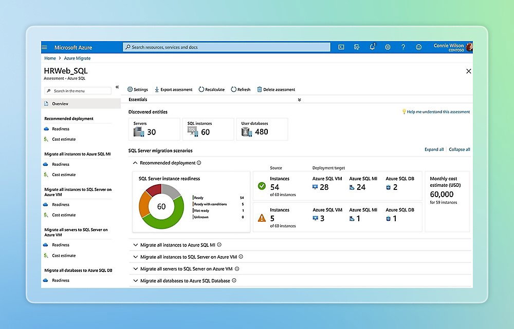 TechDogs-"Azure Migrate: Best for Security"-"Screenshot Of Azure Migrate Dashboard"