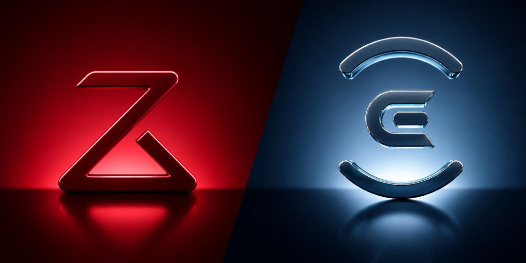 TechDogs-"Roborock Vs Ecovacs: The Only 5 Things That Matter"-"An Image Of The Emblems Of Roborock And Ecovacs"