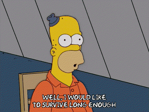 TechDogs-"Which Faceless Channels Can Still Survive And Monetize?"-"An Animated Gif From The Simpsons With The Text - Well, I would Like To Survive Long Enough"