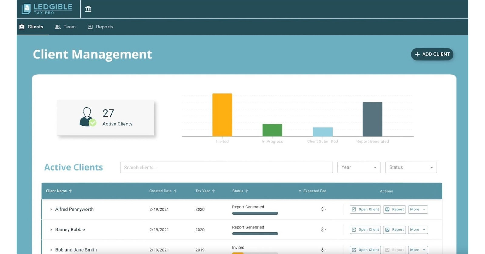 TechDogs-"Ledgible: Best Customer Support"-"Screenshot Of Ledgible Dashboard"