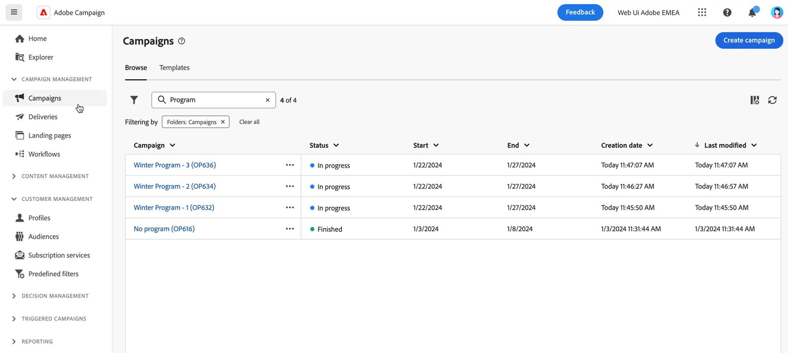 TechDogs-"Adobe Campaign: Best For Integration"-"Adobe Campaign Dashboard Image"
