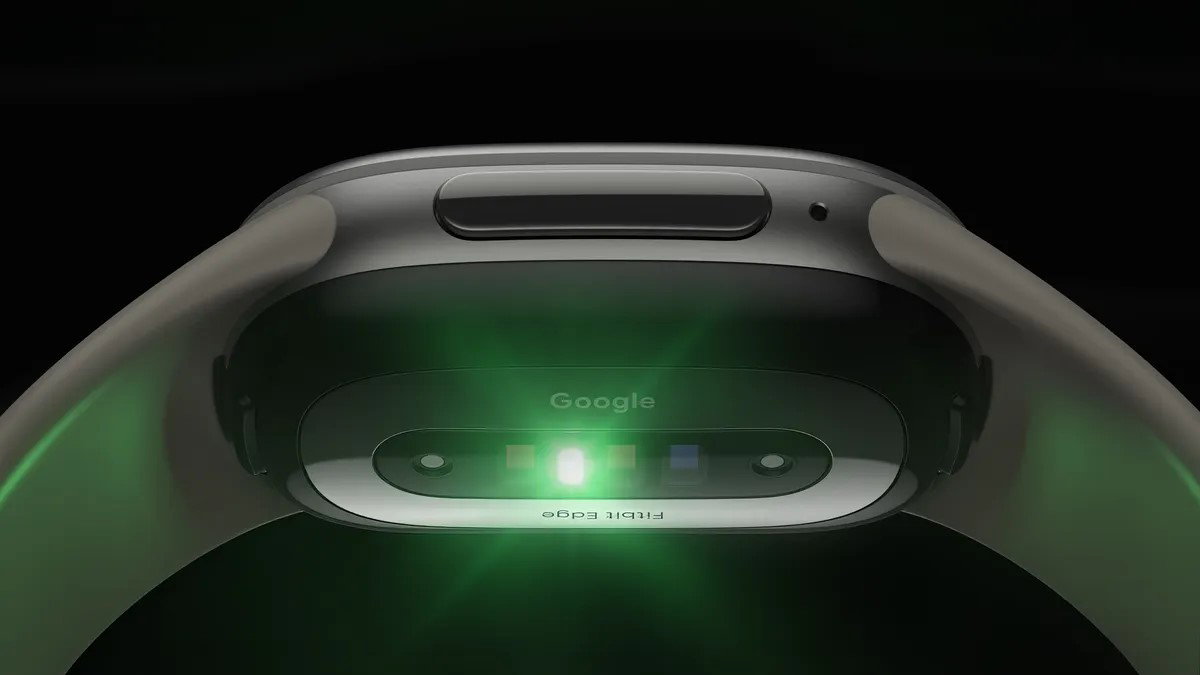 TechDogs-"Advanced Health Sensors Offer Deeper Wellness Insights"-"An Image Showing The Sensors Of Google Fitbit Edge"