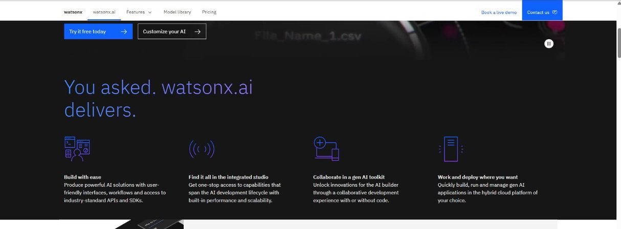 TechDogs-"IBM Watsonx Orchestrate"-"An image showing UI of IBM Watsonx Orchestrate"