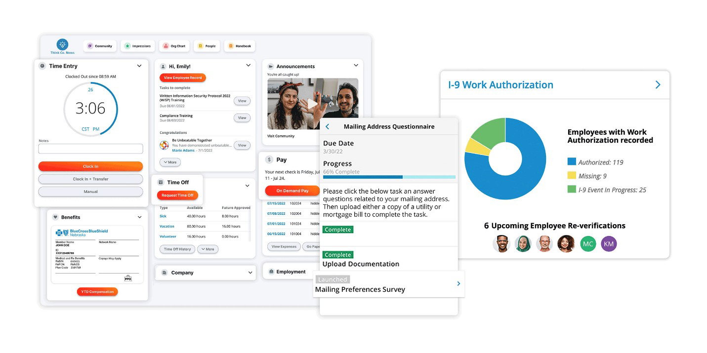 TechDogs-"Paylocity: Best User Experience (UX)"-"A Dashboard Image Of Rippling Payroll Management Software"