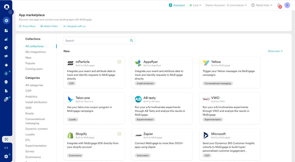 TechDogs-"MoEngage: Best For Enterprise"-"Screenshot Of MoEngage Dashboard"