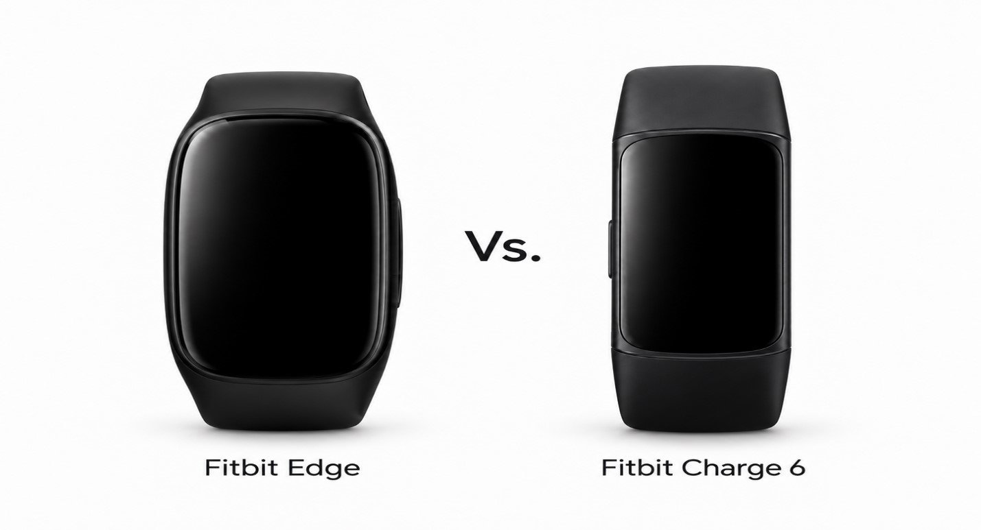 TechDogs-"Fitbit Edge Vs. Fitbit Charge 6: What's Different?"-"An Image Showing The Comparison Between Fitbit Edge And Fitbit Charge 6" TechDogs-"Fitbit Edge Vs. Fitbit Charge 6: What's Different?"-"An Image Showing The Comparison Between Fitbit Edge And Fitbit Charge 6"
