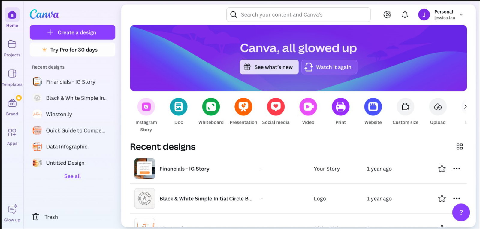 TechDogs-"Canva"-"An Image Showing UI Of Canva"