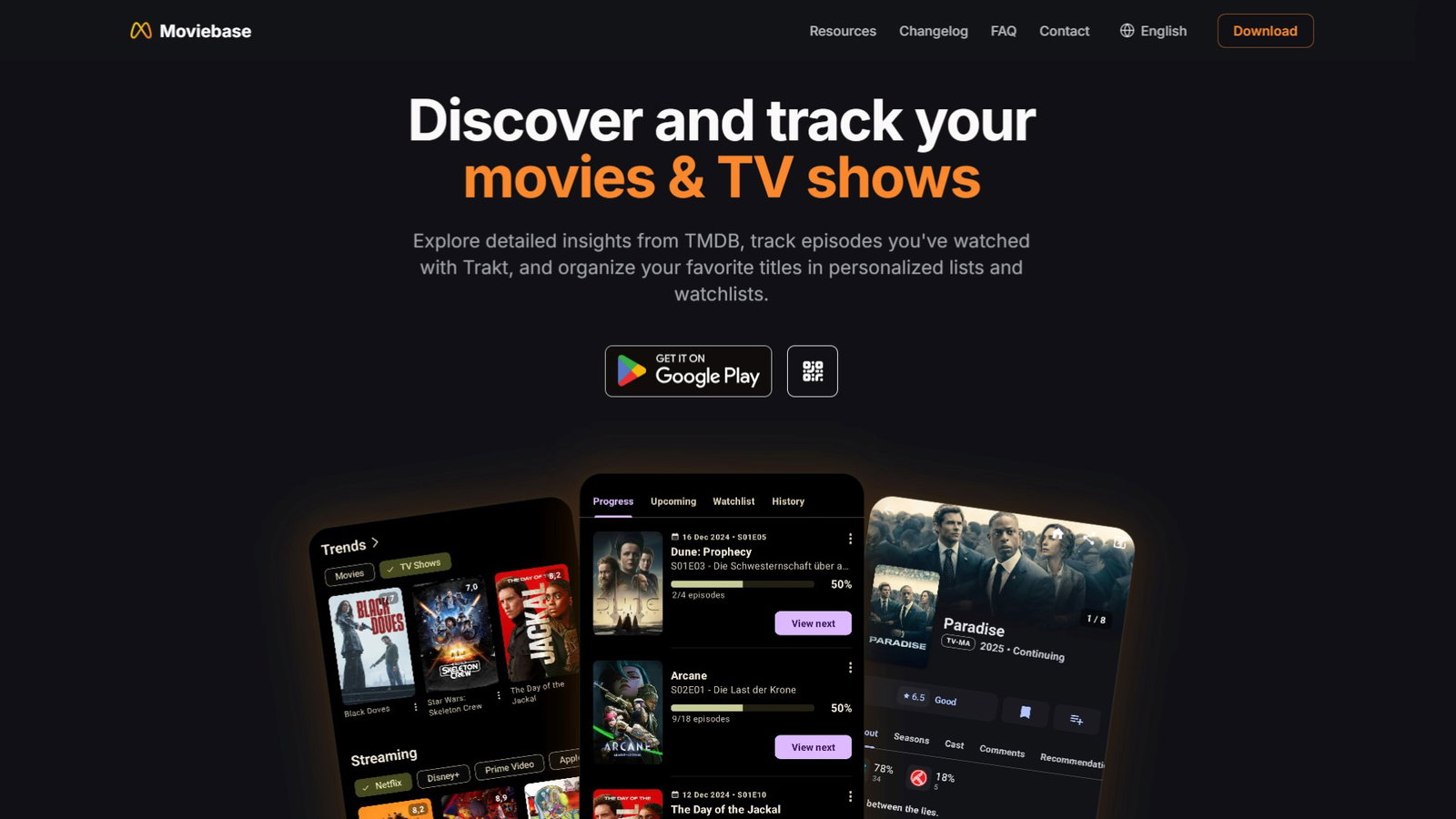 TechDogs-"Moviebase"-"A Screenshot Of The Website Of Moviebase"