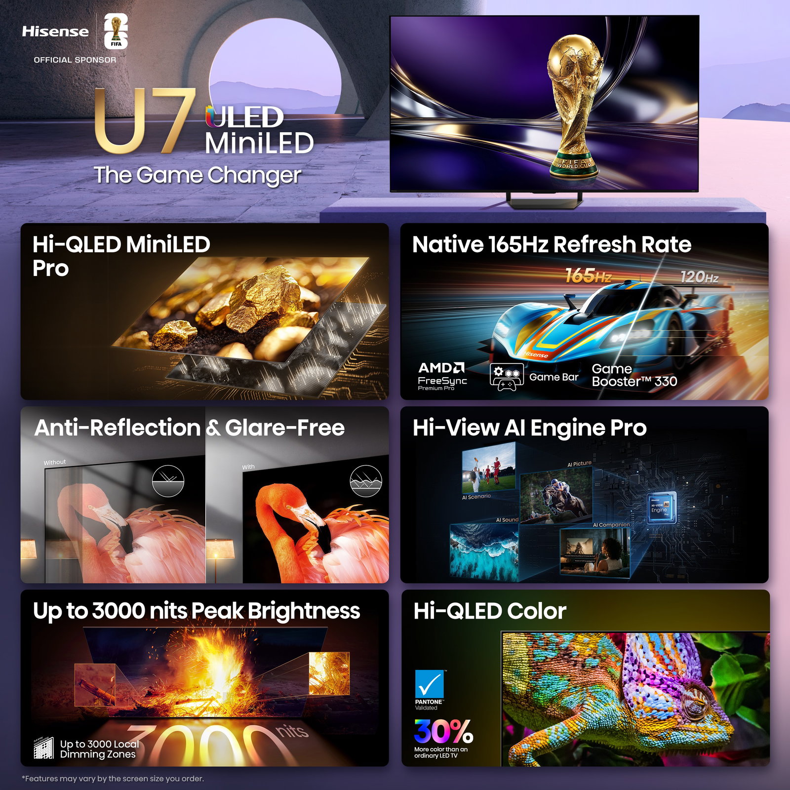 TechDogs-"Hisense U7SG"-"An Image Of The Hisense U7SG Gaming-Optimized TV"