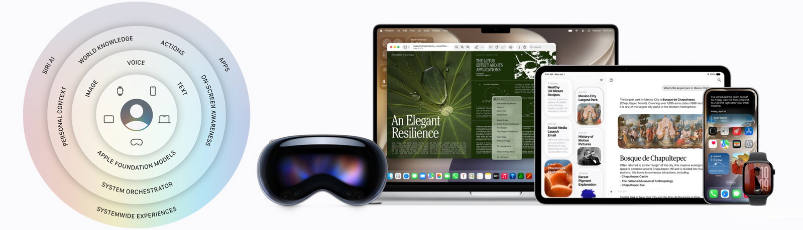 TechDogs-"An Image Depicting Apple Intelligence's Architecture And Siri's Integration Into It"
