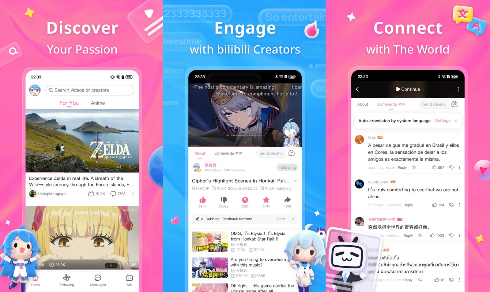 TechDogs-"A Collage Of Images Of Bilibili's Offerings"
