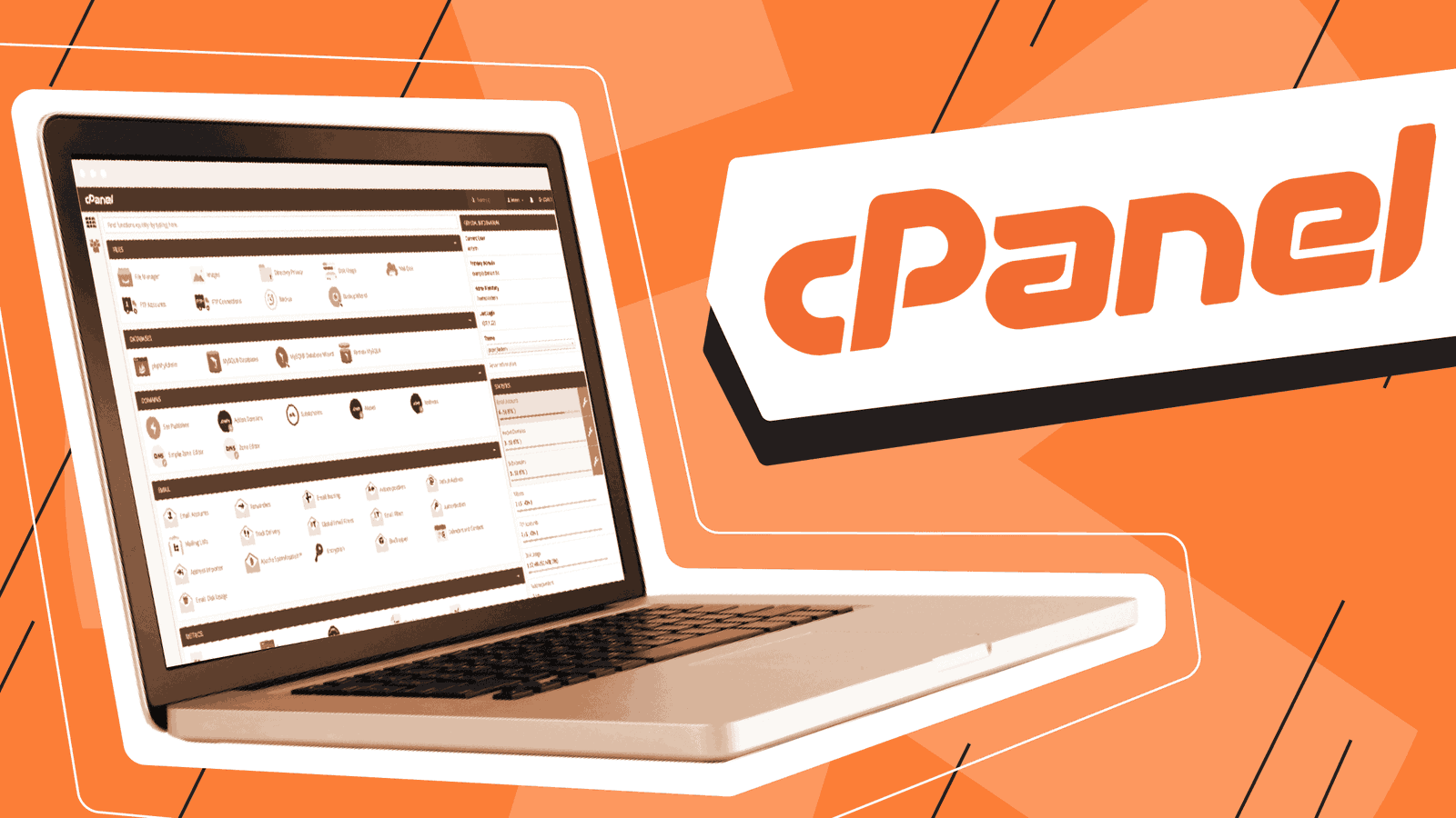 TechDogs-"An Image Showing cPanel's Logo Near A Laptop"
