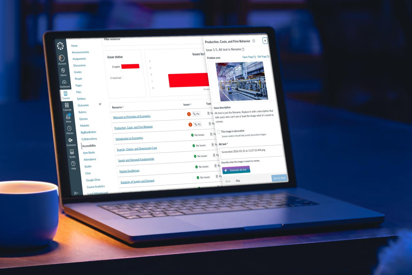TechDogs-"An Image Of The Canvas Interface On A Laptop"