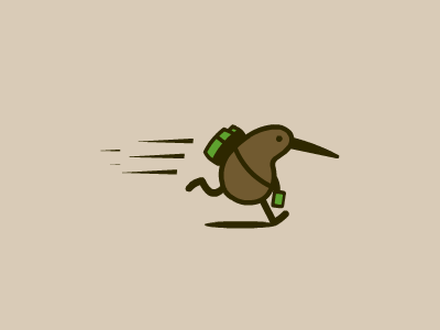 TechDogs-"What's The Future Of Functional Testing Tools?" - A Gif Of Kiwi Bird Running