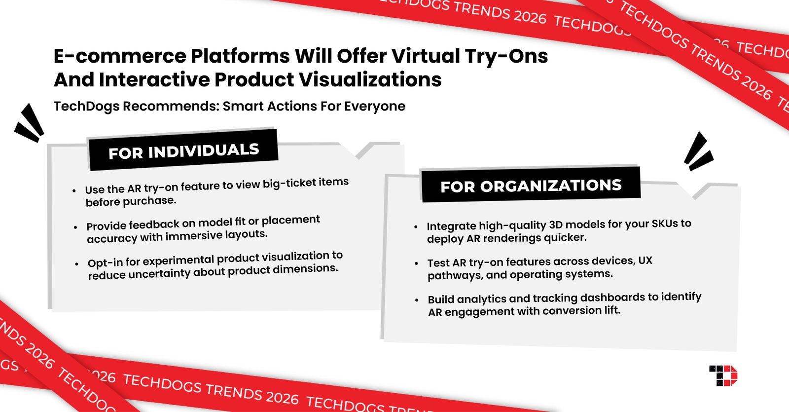 TechDogs-"Trend 4: E-commerce Platforms Will Offer Virtual Try‑Ons And Interactive Product Visualizations"