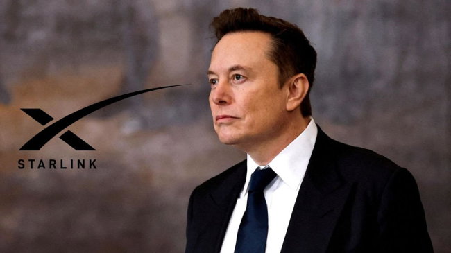 TechDogs - "Elon Musk With Starlink Logo"