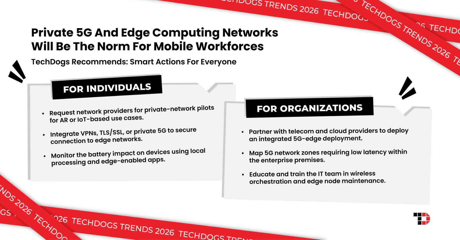 TechDogs-"Trend 2: Private 5G And Edge Computing Networks Will Be The Norm For Mobile Workforces"