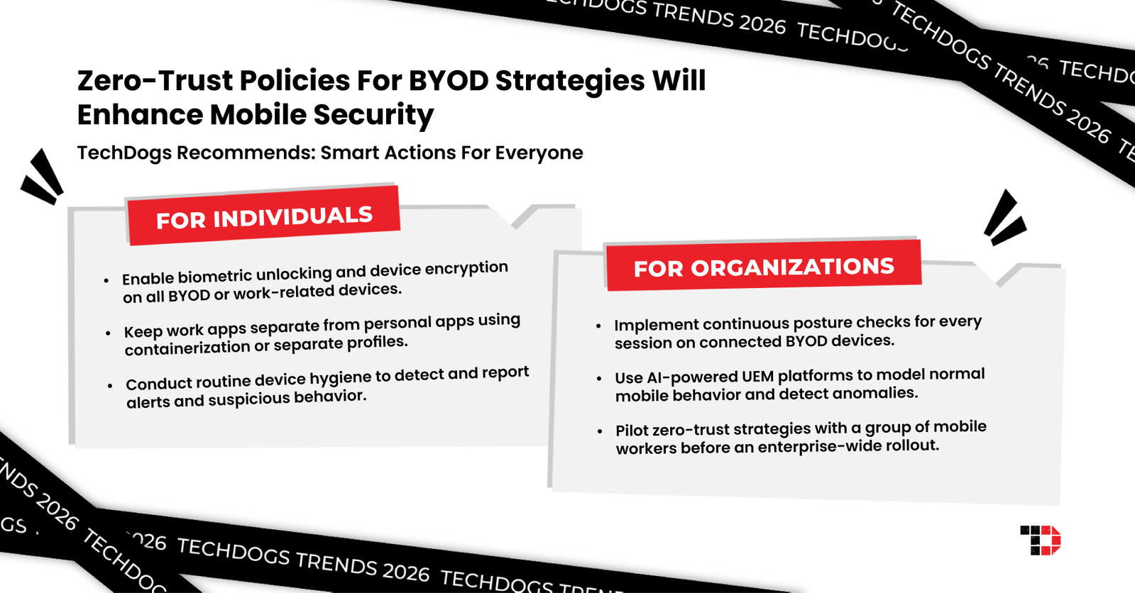 TechDogs-"Trend 3: Zero-Trust Policies For BYOD Strategies Will Enhance Mobile Security"
