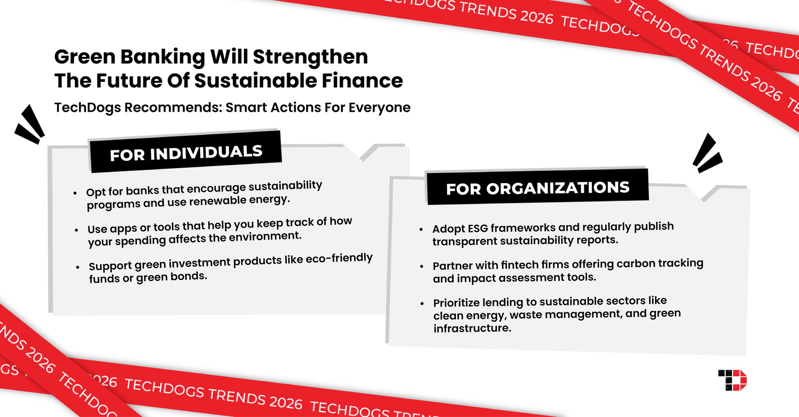 TechDogs-"Trend 4: Green Banking Will Strengthen The Future Of Sustainable Finance"