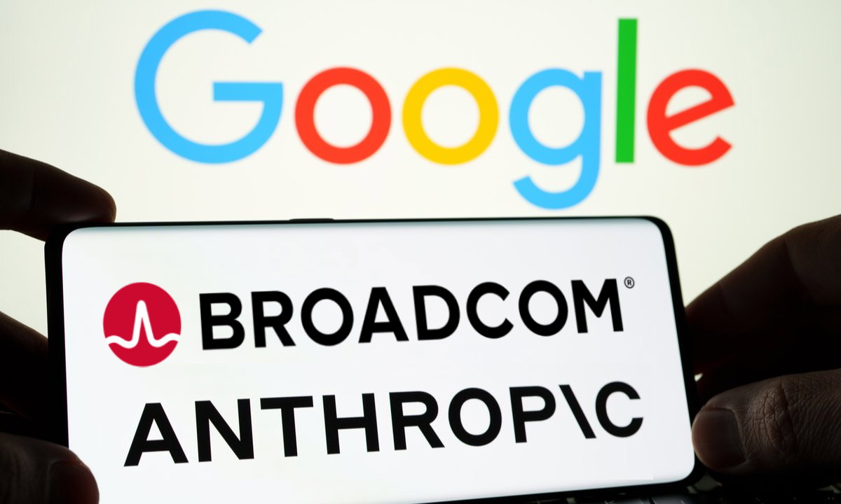 TechDogs-"An Image With The Logos Of Google, Broadcom, And Anthropic""