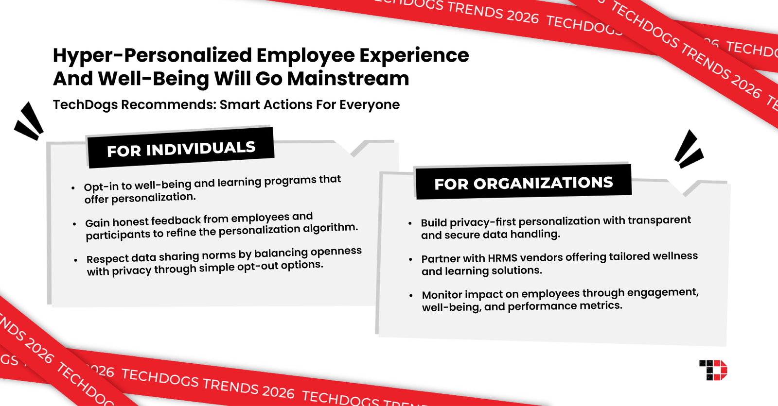 TechDogs-"Trend 4: Hyper-Personalized Employee Experience And Well-Being Will Go Mainstream"
