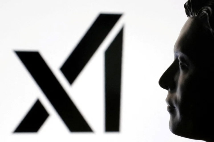 TechDogs- "Elon Musk facing the xAI logo" TechDogs-"Elon Musk facing the xAI logo"