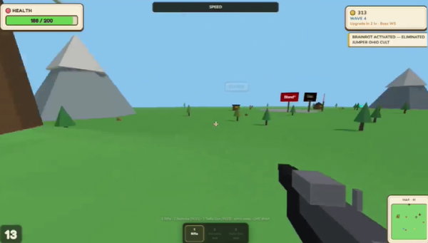 TechDogs - "A Screenshot From Brainrot Shooter Game"
