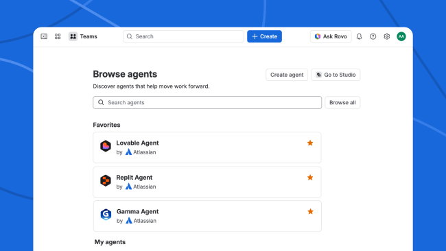TechDogs - "An Image Showing Atlassian’s Third-Party Agents Lovable, Replit And Gamma”