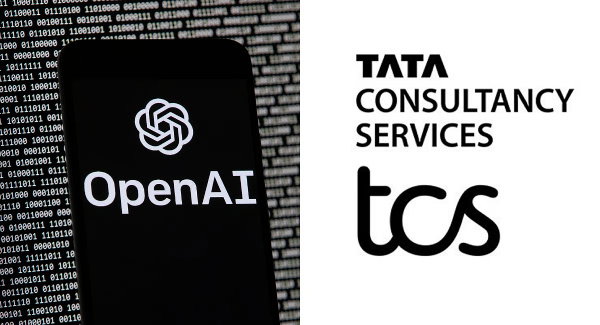 TechDogs - "An Image With OpenAI And TCS Logos Showcasing Their Partnership"