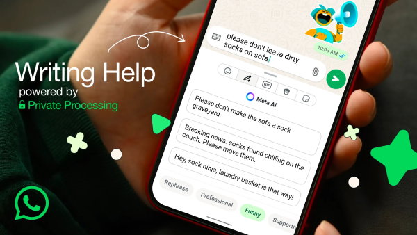 TechDogs - "An Image Showing WhatsApp AI Writing Help Feature"