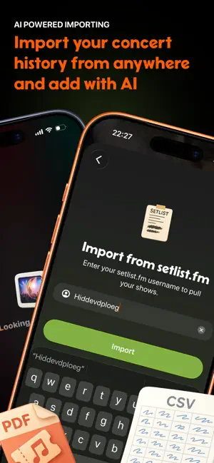 TechDogs - "An Image Showing The Import History Feature In Gig Concert Tracking App"