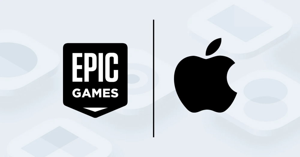 TechDogs - "An Image Showing Apple And Epic Games Logos"