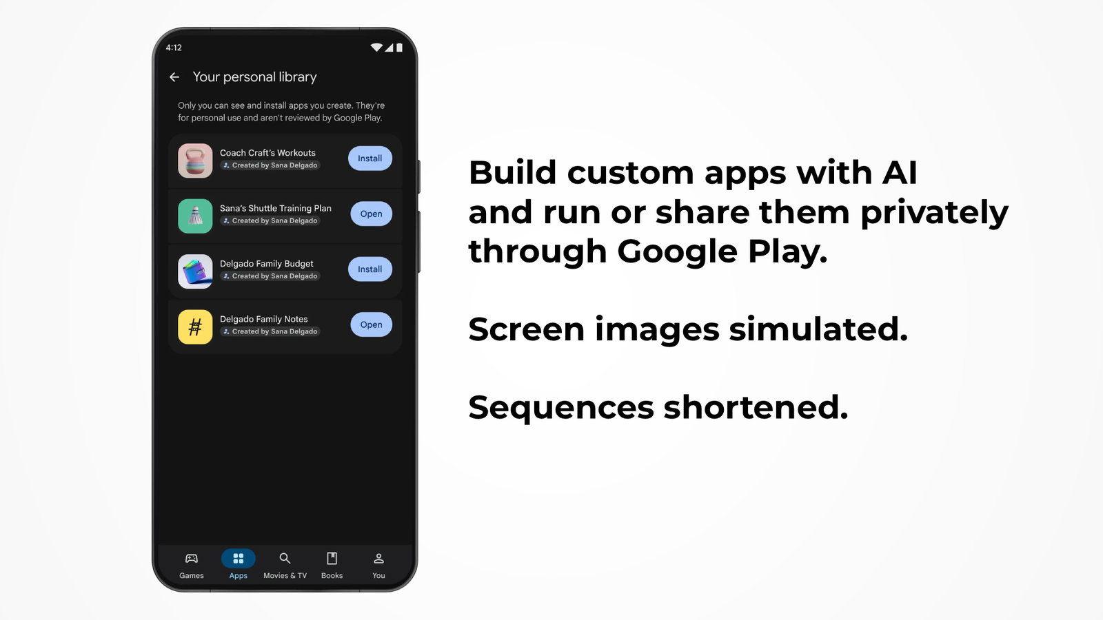 TechDogs-"An Image Depicting Google Play's New Vibe Coding Feature With A User's Personal Library"