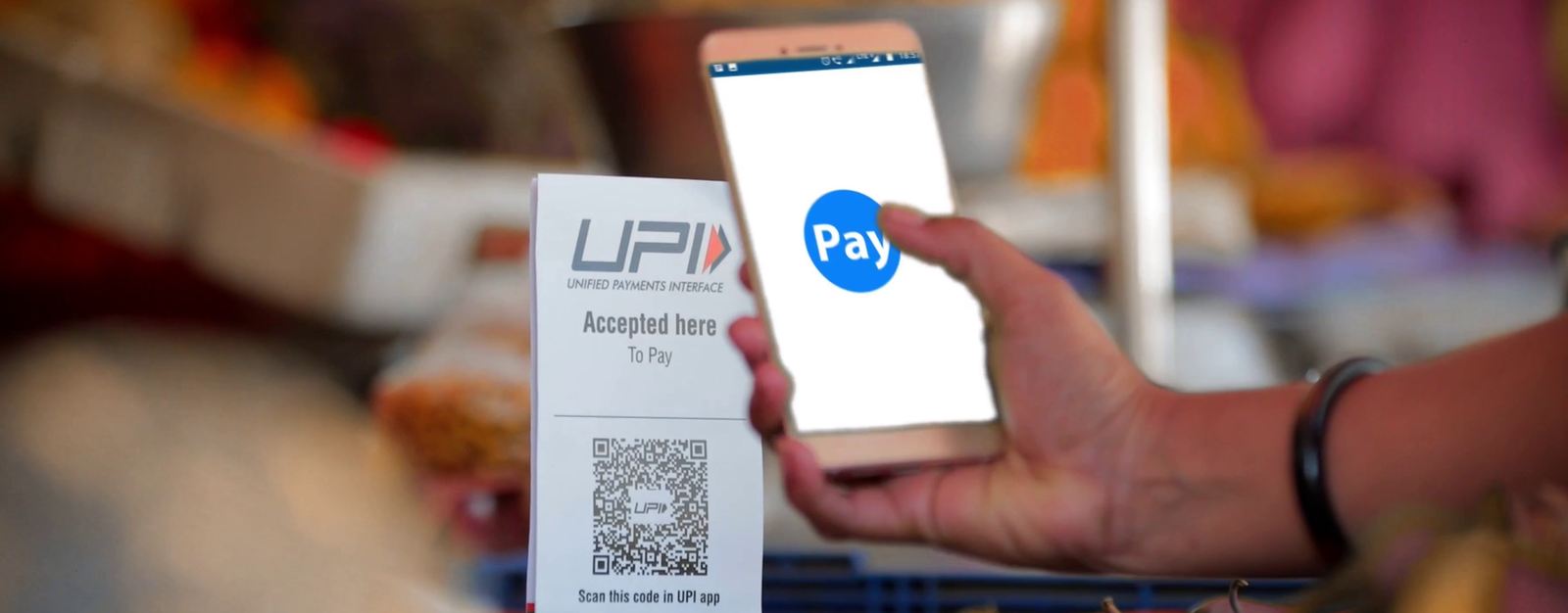 TechDogs-"An Image Of India's UPI In Use"