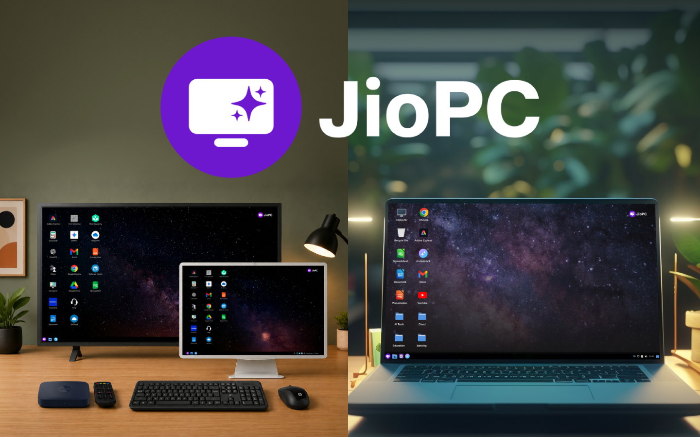 TechDogs-"An Image Depicting Reliance's JioPC"