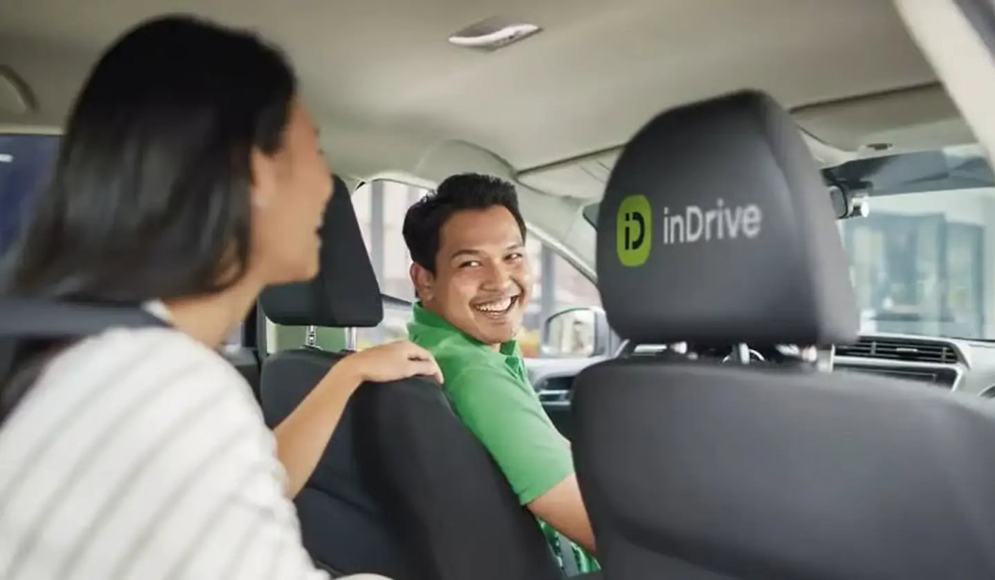 TechDogs-"An Image Of An inDrive Taxicab"