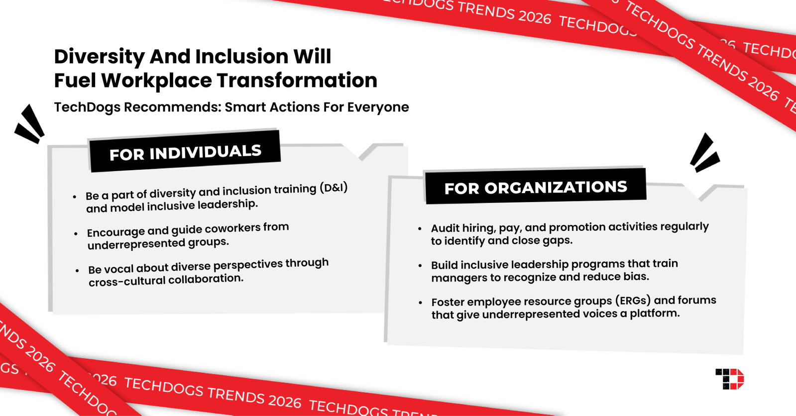 TechDogs-"Trend 2: Diversity And Inclusion Will Fuel Workplace Transformation"