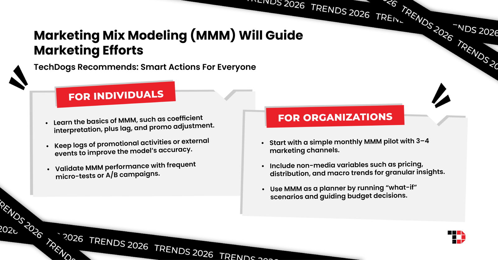 TechDogs-"Trend 3: Marketing Mix Modeling (MMM) Will Guide Marketing Efforts"
