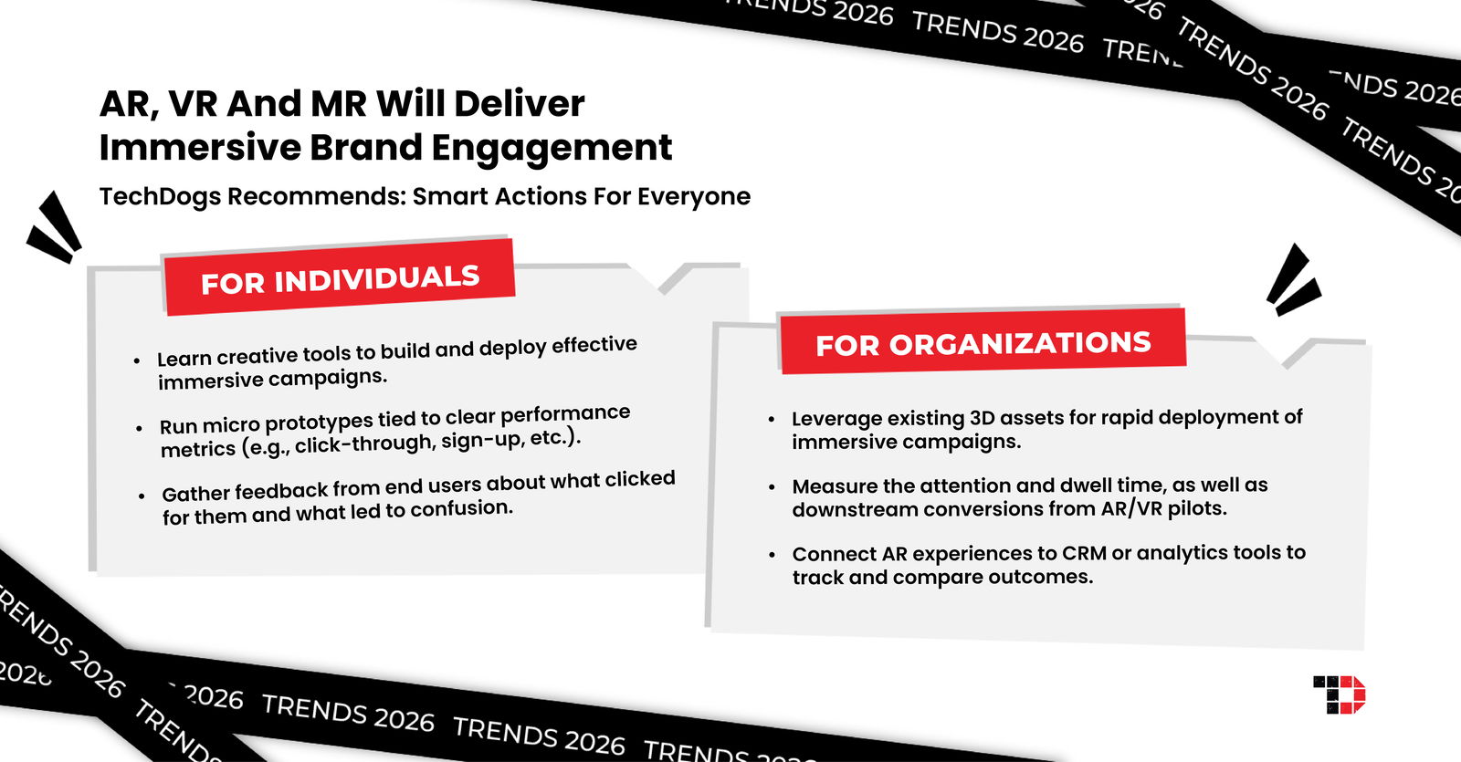 TechDogs-"Trend 5: AR, VR And MR Will Deliver Immersive Brand Engagement"