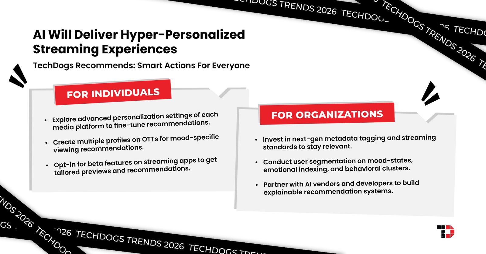 TechDogs-"Trend 1: AI Will Deliver Hyper-Personalized Streaming Experiences"